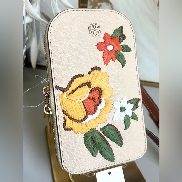 NWT Tory Burch Emerson Embroidery Phone Crossbody - Picture 4 of 6